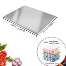 Extra Large Stainless Steel Cutting Board - Double-Sided Thick Design, Kitchen Use, Ideal Gift For Mom And Wife - Multicolor - View 10