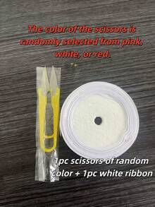 1pc Wide Polyester Satin Ribbon, Wedding Cake Decor Bow Ribbon, Gift Wrapping Decoration Ribbon, Camping Supplies, Party Supplies, Friend Gatherings, Family Dinners - Multicolor - View 14