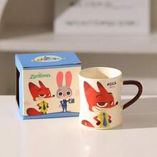 Disney Zootopia Cartoon Ceramic 10oz Camping Mug | For Espresso, Caffeine, Travel Coffee Cup | Home & Kitchen Essentials, Cute Gift & Collectible - Multicolor - View 15