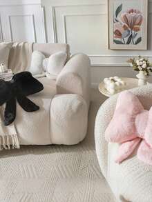 1 Peça Almofada de Laço, Almofadas Decorativas em Formato de Borboleta, Almofadas Fofas, Decoração Fofa para Cama, Sofá e Casa, Almofada Macia e Felpuda, Presente para Sofá, Quarto, Sala de Estar, Decoração Doméstica, Decoração de Quarto, Festa Diária, Casamento, Dia dos Namorados, Páscoa, Presente do Dia dos Namorados - Preto - Visão 7