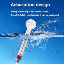Aquarium Thermometer, Floating Glass Aquarium Water Temperature Gauge, High Precision Water Thermometer For Turtle Tank, No Charging, No Battery Required - Multicolor - View 6