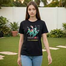 The Disastrous Life Of Saiki K Women's Crew Neck Summer T-Shirt | Casual Short Sleeve Printed Top | Holiday & Weekend Wear - màu đen - Xem 2