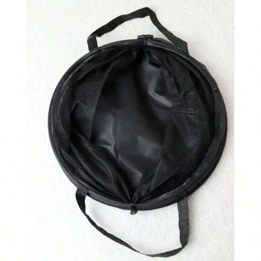 Große faltbare Wäschekorb ohne Deckel, praktischer Aufbewahrungseimer, atmungsaktiver handgehaltener Wäschekorb aus Mesh für Zuhause, Wohnheim und Apartment-Organisation, vielseitiger tragbarer Wäschesammler für einfaches Beladen, Falten und Tragen, atmungsaktives Mesh-Design für schnelles Trocknen, frische Wäsche, leicht und dennoch offener Wäschesammler für aufgeräumte Räume und nahtlosen täglichen Wäschefluss - Verschiedenfarbig - Übersicht 1