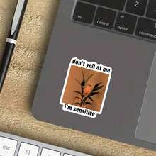 Funny Cassette Tape Sticker: Please Be Patient With Me, I'm From The 1900sWater Bottle Sticker, Funny Stickers, Cute Stickers, Laptop Sticker, Stickers, Sticker For Laptop - Light Film - View 5