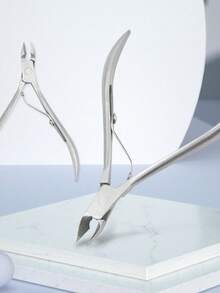 Kit 2 Alicates de Cutícula Profissionais em Aço Inox / Alta Precisão Durabilidade Para Manicure e Pedicure - 1 Unidade - Visão 8