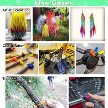 100/300/500pcs Colorful 4 Inch Nylon Self-Locking Cable Ties, Suitable For Home, Garden, Garage, Workshop - Strip - View 12