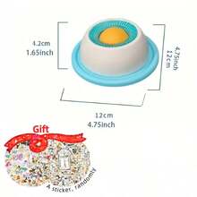 Interactive Licking Mat Pet Supplies | Dog Cat Slow Feeder, Plastic Material, Blue & White Design, Helps Dental Health And Mental Stimulation, Gift, Celebration Items - 500ml - View 6