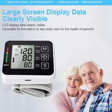 Wearable Blood Pressure Tensiometer Automatic Medical Precision Portable Sphygmomanometer - ALPS-GRAY - View 1