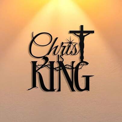 1 chiếc thánh giá kim loại trang trí tường "Chúa Kitô là Vua" thanh lịch - Thích hợp cho nhà ở, văn phòng, quán bar, quán cà phê và nhiều nơi khác - Bền, có thể tái sử dụng, dễ treo | Trang trí văn phòng | Tranh treo tường thanh lịch | Tranh treo tường bền