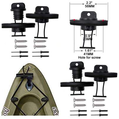 Kayak Canoe Boat Drain Plug Replacement With Screw Fastener Installation Kit