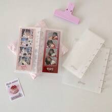 1pc Mushroom Shaped 4-Slot Photo Album, Student Idol Scrapbook Loose-Leaf Photo Album, Long Strip Photo Holder - Mushroom-shaped Photo Album - View 4