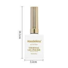 Hassleless 1Pc 15ML Shimmer Thermal Nail Gel Polish Semi Permanent Nail Art Soaking UV LED Nail Salon DIY Nail Salon Gel For Spring And Summer Gift For Women - WB12 - 查看 7