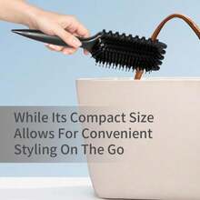 Curl Defining Brush For Curly Hair, Curly Hair Brush For Combing And Shaping Curls To Reduce Pulling And Curl Separation (Black) - Màu A - Xem 5