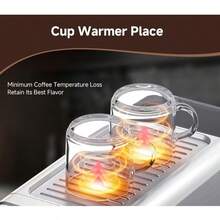Espresso Machine,Coffee Maker With Auto-Shut Off, 30 Bar Pump Pressure,34 Oz Removable Tank & Removable Drip Tray, Cappuccino Coffee Maker With Milk Foaming Steam Wand For Latte, Mocha, Cappuccino - 查看 3