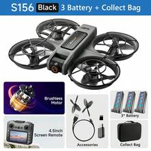 AXNEN 2026升级版S156无人机，配备双摄像头、大型遥控器、无刷电机、光流悬停、智能避障，易于新手操控，适合作为万圣节和圣诞节礼物。 - 彩色 - 查看 15