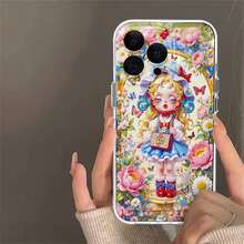 Una linda chica rodeada de flores y mariposas, una hermosa obra de arte. Esta elegante funda para teléfono es compatible con Samsung, Apple, OPPO, , etc. Fabricada en TPU flexible, resistente a golpes y arañazos, ofrece una excelente protección contra caídas y un agarre cómodo. Es un regalo ideal para familiares, amigos y seres queridos, y una opción perfecta para festivales. Fundas para iPhone, San Valentín, artículos de , fundas para hombre, celulares y accesorios, funda transparente para teléfono. - transparente - Ver 5
