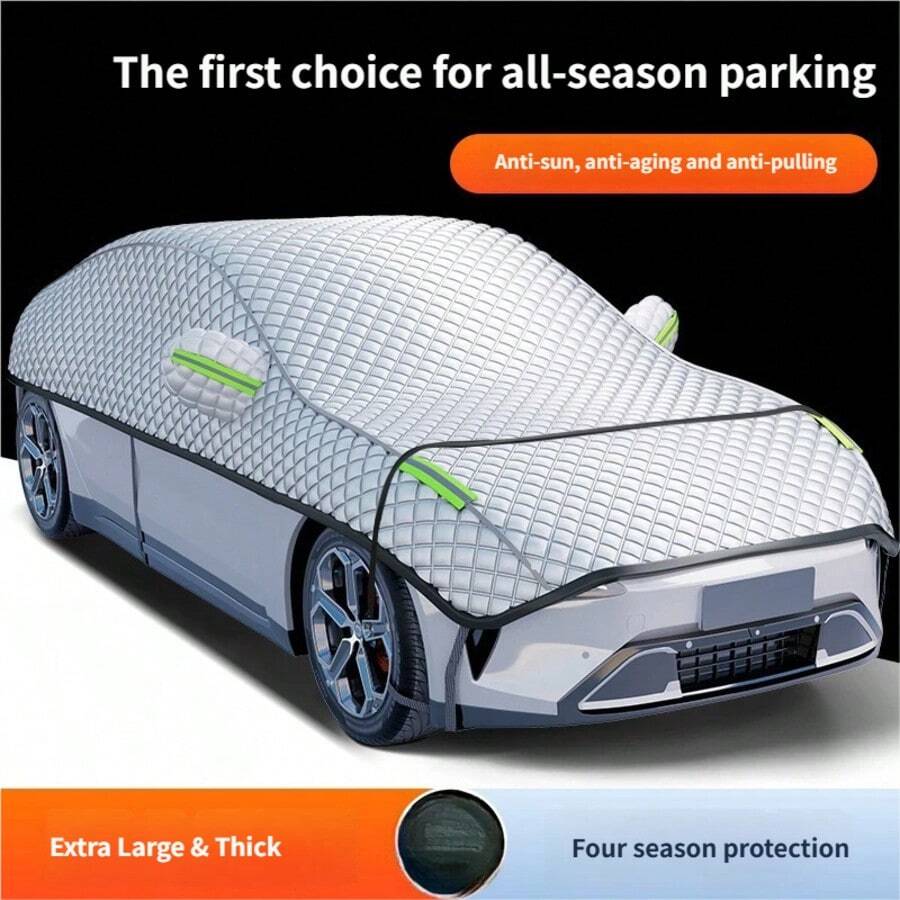 Thickened Cotton Velvet Car Cover, Sunshade, Snow And Rain Protection - Car Cover - View 1