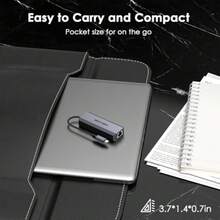 WAVLINK Adaptador USB a Ethernet adaptador de red LAN Gigabit Ethernet de 5 Gbps - como en la foto - Ver 8