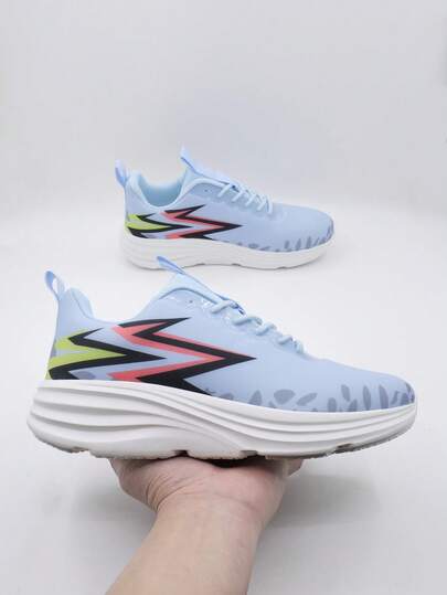 1 Pair Men's Casual Lace-Up Mesh Breathable Low-Top Outdoor Sports Shoes