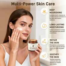 Veakoo Beef Tallow For Skin &Amp; Face, Organic Grass Fed Beef Tallow Balm, Unscented Natural Tallow Face Moisturizer, Body Butter, Moisturizing Cream For Women Men, Nourish Soothe Dry Skin - ColorA - 查看 3