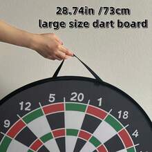 28.74英寸超大号粘性飞镖靶套装，含16个飞镖球/8个飞镖球，是朋友聚会、派对游戏的理想之选，也是完美的生日和节日礼物。 - 彩色 - 查看 6