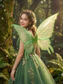 1pc Colorful Butterfly Wings For Adults - Suitable For Various Festivals, Carnivals And Cosplay Props, Available In Multiple Colors, Ideal Gift - Multicolor - View 3