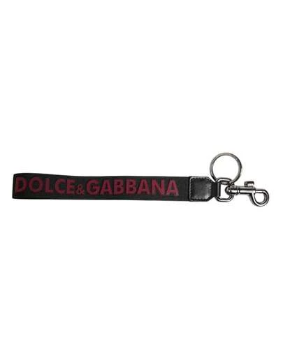 Dolce & Gabbana Logo Keychain Men Black Miscellaneous