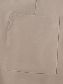 Quần kaki ống đứng dáng rộng thoải mái dành cho nam, phong cách tối giản kiểu Mỹ, đa năng cho việc đi lại hàng ngày. - Màu Khaki - Xem 6