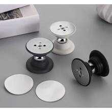 Magnetic Door Stopper With Adhesive, Stainless Steel, Black - 黑色 1 UNI - 查看 6