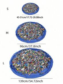 1 件（3 种尺寸可选）儿童玩具收纳袋，婴儿用品收纳防尘束口袋，快速简便的玩具整理（款式随机） - 彩色 - 查看 2