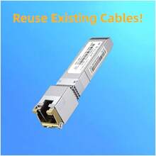 Paquete de 2 transceptores SFP+ a RJ45 1.25GBase-T SFP+ de 328ft/100m 1.25Gigabit SFP+ módulo Ethernet de cobre CAT.6a/7 para Cisco GLC-T/SFP-GE-T Ubiquiti UniFi UF-RJ45-1G Meraki TP-Link y más - 1,25 Gb Base-T: 328 pies (100 m) Paquete de 2 - Ver 3