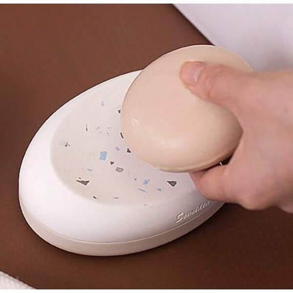 Terrazzo Design Soap Dish Made Of Diatomaceous Earth In Multi-Color Star Pattern -Friendly And Stylish Bathroom Accessory