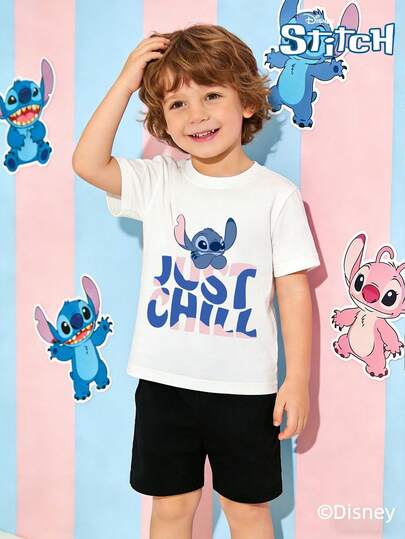  Officially Licensed Stitch | Disney Kids Unisex T-Shirt, Light Luxury & Chic, Ideal For Daily Wear, Sports & Festivals