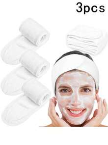 3 chiếc băng đô chăm sóc da mặt SPA điều chỉnh được dành cho nữ, dùng khi tắm, trang điểm, thích hợp để rửa mặt, khăn mềm, có thể dùng làm phụ kiện tóc, băng đô chăm sóc da, làm đẹp, sản phẩm chăm sóc da, SPA, tự chăm sóc, dụng cụ chăm sóc da, chăm sóc da mặt, đồ dùng làm đẹp, da, sữa rửa mặt, chăm sóc da mặt - Nhiều màu - Xem 16