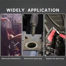 Steel Ignition Spark Plug Socket Wrench Double Headed Socket Three Jaw Wrench Car Maintenance And Disassembly Tool - 12MM - View 5