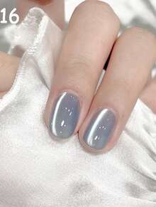 16色12毫升/瓶猫眼美甲凝胶套装，包含粉色、蓝色、透明色、裸色、玻璃珠色、磁性猫眼凝胶指甲油、紫色、绿色、2026新款透明月光猫眼指甲油、蓝色、白色、粉色，适用于指甲和脚趾的美甲用品，可在UV灯美甲沙龙使用，可爱美甲 - 彩色 - 查看 12