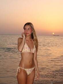 2026 Women's Beach Summer Swimsuit Set Random Print Spaghetti Strap Sexy Bikini , Summer Outfits,Elegant,Valentine's Day,Beach,Vacation,Carnival,Casual,Chic,Summer Outfits,Summer Holiday Outfits,Spring,Valentine Outfits For Women,Carnival. - Nhiều màu - Xem 1