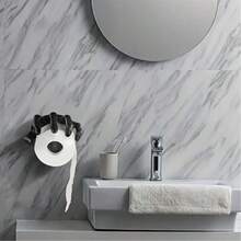 A Creative Black Hand-Shaped Wall-Mounted Toilet Paper Holder, Self-Adhesive And Easy To Install, Making It A Hygienic Bathroom Accessory. - Multicolor - View 8