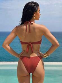 RWX VEST Women's Bikini With Modern Design And Sophisticated Finish 2025 XX370 - Màu Cam cháy - Xem 4