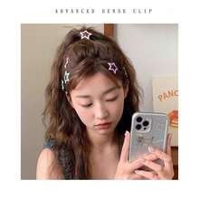 Kit Of 100 Colorful Star Hair Clips, Y2K Style, Dopamine/Anti-Slip, For Girls - 30 件裝 - 查看 10