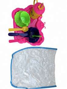 Juego de Té y Vajilla Infantil de Mariposa - Set de Cocina de Juguete para Niñas con Tetera, Tazas y Cubiertos, Diseño de Fantasía Multicolor (Piezas Variadas) - Multicolor - Ver 4