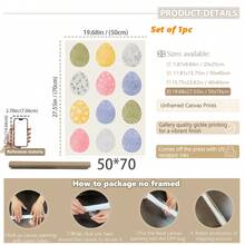 1pc Canvas Wall Art - Easter Gallery Wall Art, Vibrant Spring Art Prints, Easter Danish Pastel Home Decor, Spring Wall Art, Baby Room Decor – Framed Nursery Wall Art Perfect For Playroom Decor Nursery Decor, Childcare Room Decor, Kindergarten Decor, Boy's Room Decor Girl's Bedroom Decor Kids' Room Decor Easter Wall Decor, Nursery Spring Decor, Easter Children's Room Posters, Spring Decor Posters - Multicolor - View 26