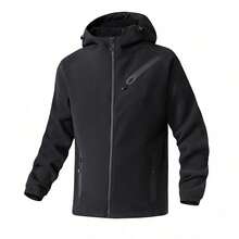 Mubberry Mens Fleece Jacket Full Zip With Hood Pockets Warm Lightweight Winter Jacket - 黑色 - 查看 10