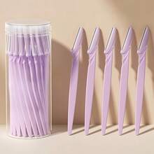 10/30/40pcs Set Exfoliating, Hair Removal & Trimming Tools, Body & Facial Hair Grooming Kit With Long Handle Blades And Precision Guards, Suitable For Women Eyebrow Shaping, Home Or Travel Use - Purple - View 1