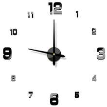 Reloj de pared digital silencioso sin marco DIY, decoración para sala de estar u oficina - Multicolor - Ver 13