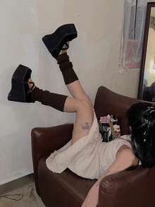 1双春夏日系彩色荧光多巴胺针织腿套，原宿Y2K亚文化JK腿套，ins风长款腿套，优雅舒适柔软，休闲百搭，适合日常穿着、派对、节日等场合。 - 彩色 - 查看 25