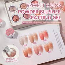 Pat Pat Gel Nail Polish 6 Colors, Dip Dye Gradient Nail Art Tools, Flower Painting Striped Nail Art, UV/LED Cured No Wipe Manicure Set, Recommended For Home And Salon, Perfect Colors - 彩色 - 查看 14