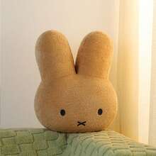 MIFFY 40厘米超大米菲兔头毛绒抱枕，柔软舒适，适合青少年、米菲兔粉丝和成人，也可作为家居/办公装饰品。 - 彩色 - 查看 12