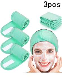 3 chiếc băng đô chăm sóc da mặt SPA điều chỉnh được dành cho nữ, dùng khi tắm, trang điểm, thích hợp để rửa mặt, khăn mềm, có thể dùng làm phụ kiện tóc, băng đô chăm sóc da, làm đẹp, sản phẩm chăm sóc da, SPA, tự chăm sóc, dụng cụ chăm sóc da, chăm sóc da mặt, đồ dùng làm đẹp, da, sữa rửa mặt, chăm sóc da mặt - Nhiều màu - Xem 18