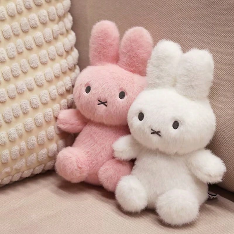 MIFFY 25厘米米菲中号毛绒玩偶，卡通兔子角色收藏品，适合作为青少年、米菲粉丝和成人的节日/生日礼物，也可作为家居/办公室装饰品。 - 彩色 - 查看 1